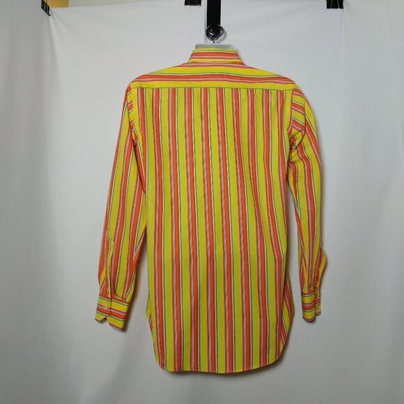 Etro Size 38 Multi Color Striped Shirt Italy EXC - Picture 2 of 4